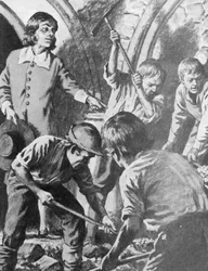 Samuel Pepys versucht, John Barksteads Schatz im Tower of London zu finden